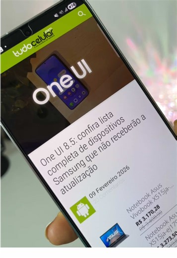 Dispositivos Samsung sem atualização One UI 8.5