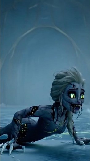 Vampire Elsa Attacks Anna 🩸❄️ | Dark Frozen Horror Story #annaindanger #elsavsanna #frozenhorror
