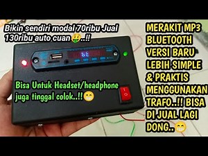 How to assemble a Bluetooth MP3 player LATEST VERSION...!! Simple display & easy installation...!!