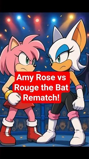 Amy Rose vs Rouge the Bat #Wrestling #Anime #AmyVsRouge #Sonic #luchalibre #EpicBattle #batallaépica