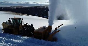Beartooth Highway snow plowing