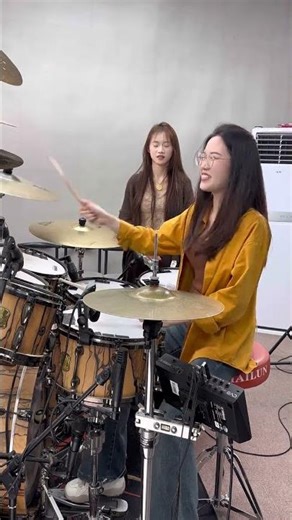 激情演繹-練習花絮#drumset #架子鼓#女鼓手 #drummer #drums #drumming