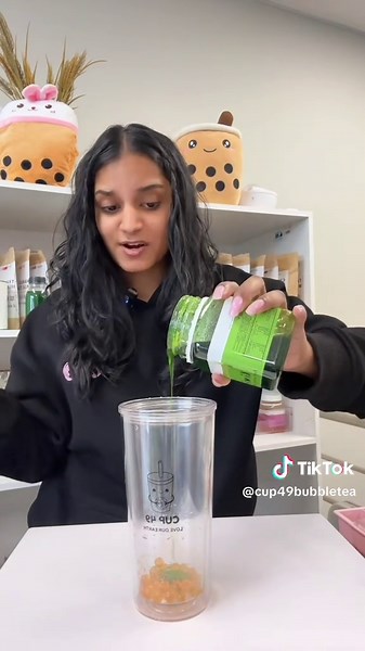 Fruity Bubble Tea Recipe: Green Apple, Peach, Mango Fusion
