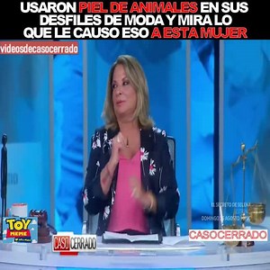949K views · 2.1K reactions | Usaron piel de animales en sus desfiles de moda y mira lo que le causo eso a esta mujer ‍♀️ #CasoCerrado | Caso Cerrados | Facebook