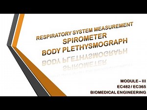 RESPIRATORY SYSTEM MEASUREMENT | SPIROMETER | PLETHYSMOGRAPH | EC482 | MODULE 3 | KTU