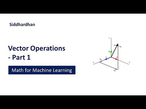 5.1.2. Vector Operations - Part 1 | Mathematics for Machine Learning | Linear Algebra