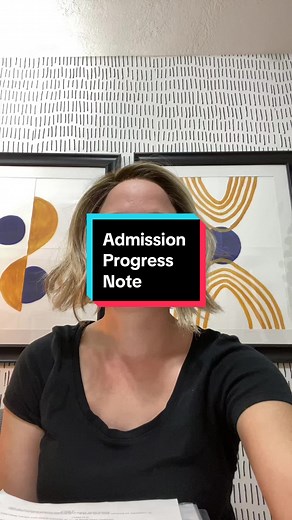 Here’s a sample admission. Progress note. Get lots more sample progress notes by downloading our progress note e-book. #rn #bsn #Lpn #studentnurse #nursesoftiktok #nursingschool #nurselife #hospitalnurse