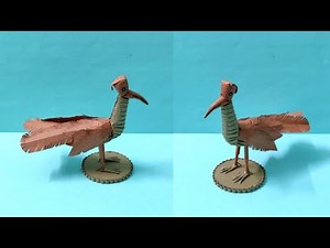 How To Create Bird With Cardboard | Cardboard Craft Decor