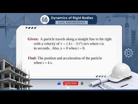 Dynamics of Rigid Bodies: Kinematics of Particles (Problem 1)