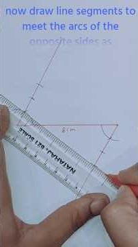 Easy Way to Divide a Line Segment into equal parts without Scale l #maths #shorts