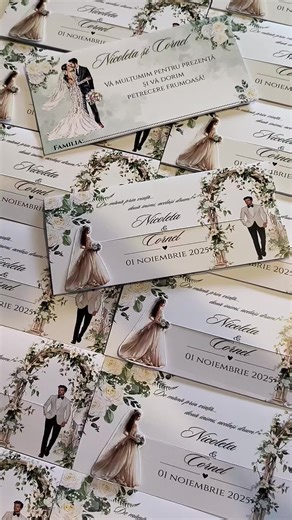 #invitatiinunta #invitatiinunta2025 #setnunta #papetarienunta #fyp #fypviral #miri2025 #plicdedar #modeldeinvitatiinunta #invitatii #modelglisabil #lila #mireasacarevinespremire #zambetdeflori #iasi #romania #handmade #modelslide #familie #modelglisabil #personalizeazainvitatia #alegediferit