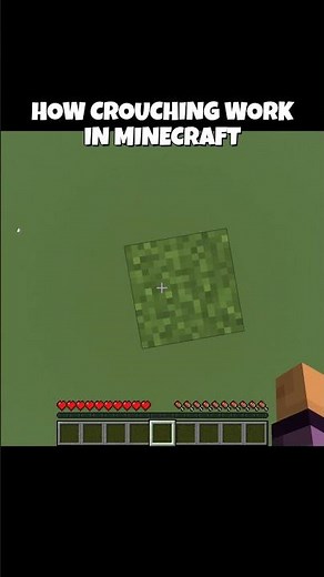 How crouching actually works in Minecraft