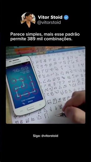 Esse padrão tem 389 MIL combinações 😳