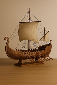 Viking Longship Model Plan: DIY Scandinavian Boat Blueprint (PDF Download, 50cm Model Length) - Etsy