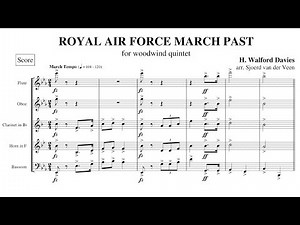Royal Air Force March Past - for wind quintet