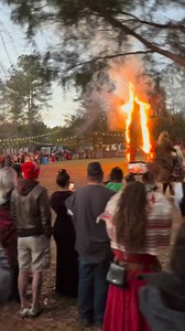 On the longest night of the year, the Yule Goat burns at the Yule Viking Festival in Gladewater, Texas. 🔥 This weekend… the fire answers the dark. When the solstice arrives, the flames rise high not just to warm the body, but to awaken something older. Drums. Shadows. Firelight on faces. A gathering where the cold is challenged and the night does not win. Come stand at the edge of the flame. Come feel the turning of the year. 🖤🔥 #YuleVikingFestival #ThisWeekend #YuleGoat #WinterSolstice #Long