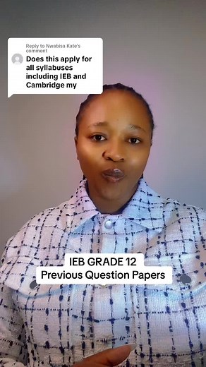 Replying to @Nwabisa Kate IEB Previous QP #allthingseducationwithasisipho #previousquestionpapers #asisiphombingeleli #ieb2023