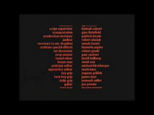 Carrie (1976) End Credits (Showtime 2020)