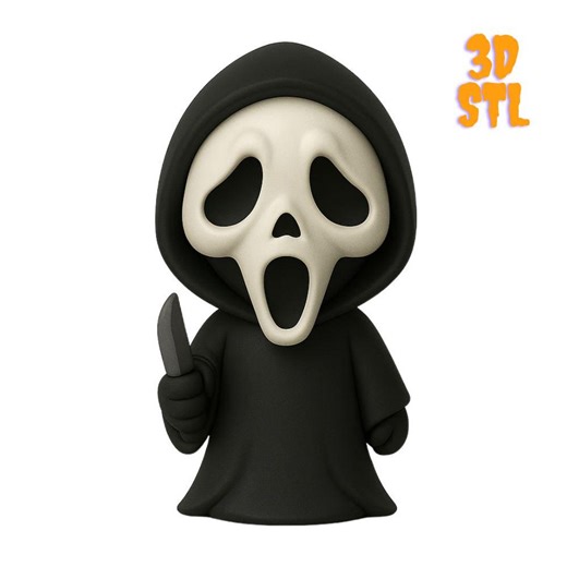 Ghost Mask Figure STL – Halloween Horror 3D Printable Decor (digital Download) - Etsy
