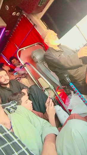 Exploring Bus Interior with LED Lighting