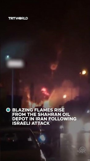 Iran’s Shahran oil refinery up in flames