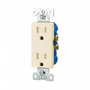 TR1107LA-BOX | Eaton residential grade decorator duplex receptacle | Eaton