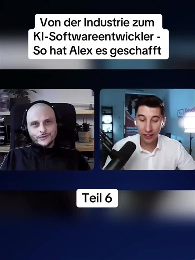 Von der Industrie zum KI-Softwareentwickler - So hat Alex es geschafft-Teil 6 #javascript #IT #lernenmittiktok #alex #developer