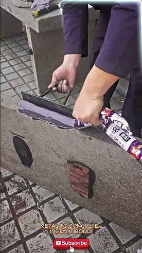 No Drill Needed: Adhering Metal to Concrete!