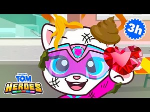 Attack of the Poop! 💩 Talking Tom Heroes Compilation