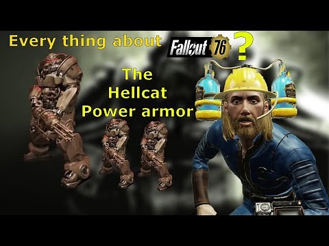 Fallout 76 Hellcat power armor! how to obtain plans + mods for it