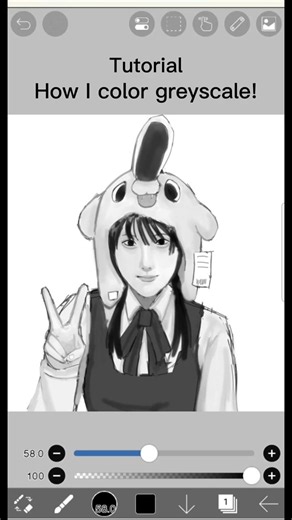 How I color greyscale! tutorial!