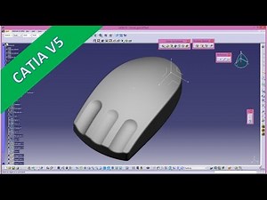 Mouse - Catia v5 GSD Training - Sweep - Extrapolate - Project