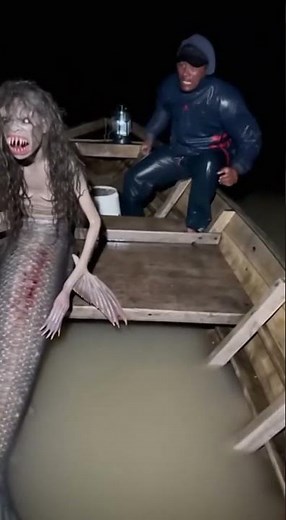 They caught a mermaid. It's not like the fairy tales.