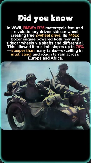 BMW R75: The 2-Wheel Drive Motorcycle of WWII
