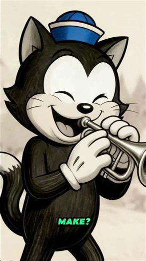 Felix and the Magic Trumpet | A Vintage Rubber Hose Adventure #shorts #animatedstory