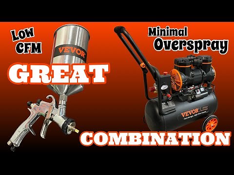 Vevor R500 lvlp spraying single stage with a small compressor