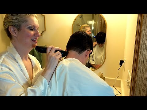 Got a new clippers! Couple's hair cutting routine nape shaves with Master Pro by Hunkup and Review