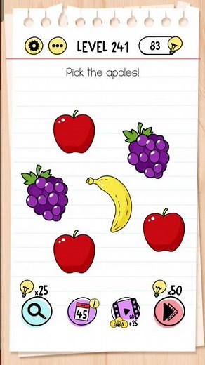 Brain test level 241 solution