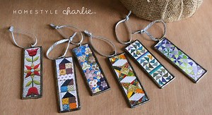 Country Quilt Pattern Christmas Ornament and Pendant Charm (NOT Fabric) - Etsy