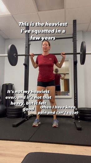 1.1K views | Rehab takes time! This is the heaviest squat I've done...