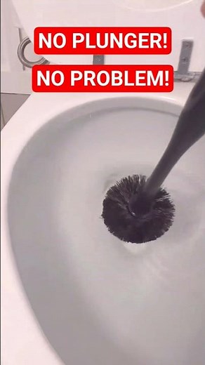 How to Unclog a toilet without a plunger #diy #plumbing