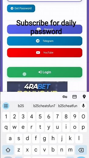 b25 cheats fun 💯%real password 15 NOV 2025