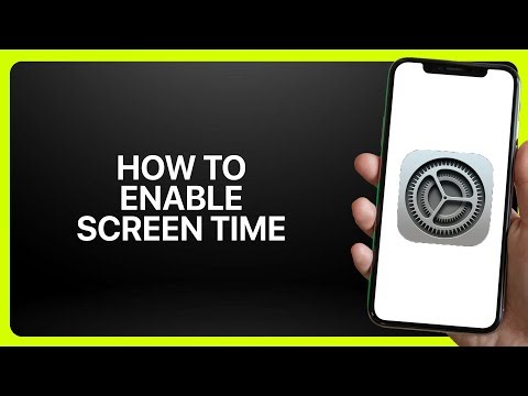 How To Enable Screen Time In iPhone Settings 2025! Tutorial