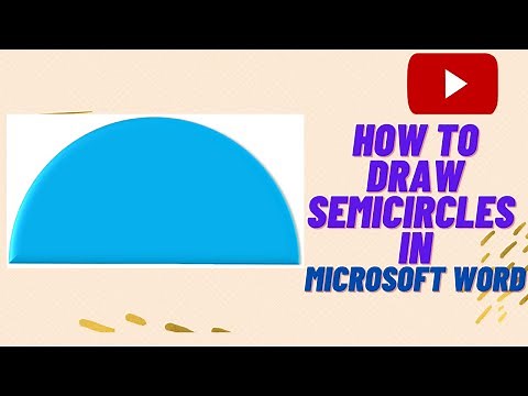 HOW TO DRAW SEMICIRCLE IN WORD