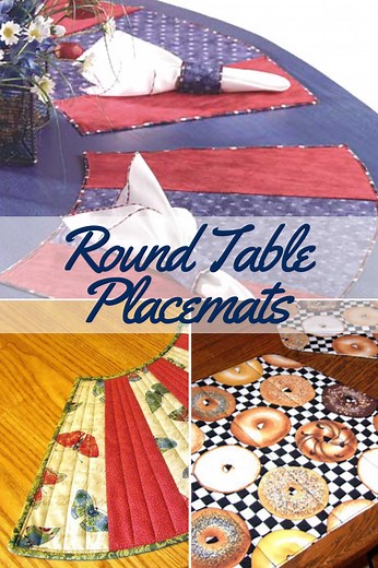 DIY Round Table Placemats - Sewing With Scraps