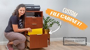 12 reactions | Upgrade your home office setup with a custom file cabinet and printer stand - stylish and practical! | The DIY Life with Anika | Facebook