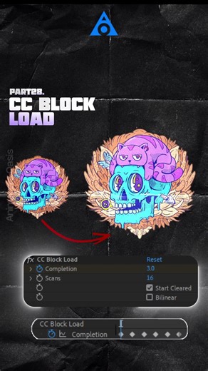 CC Block Load Effect In After Effects