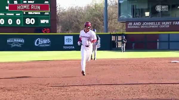 JAYSON JONES JACK! 🤟 | Arkansas Razorback Baseball
