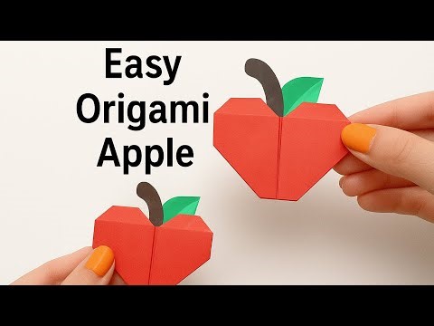DIY Paper Apple 🍎 | Fun & Simple Origami Idea