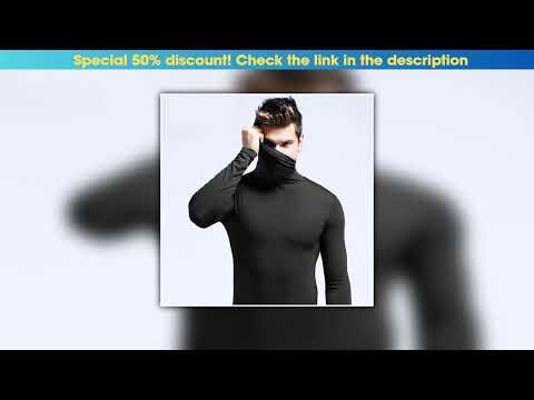 Slide Winter Fashion Thermal Underwear Men Turtleneck T-shirts Long Sleeve Man Thermal T-shirt Men•